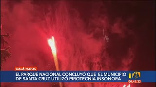 El director del Parque Nacional Galápagos propondrá que el uso de pirotecnia sea prohibido [upl. by Huntley]