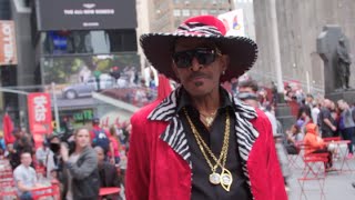 Antonio Fargas Gives Out Hugs From Huggy Bear In Times Square  COZI TV [upl. by Bunce]