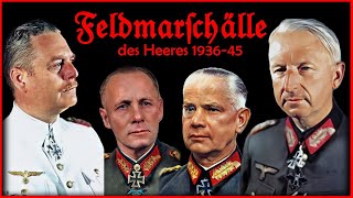 Die 20 Generalfeldmarschälle des Heeres 193645 [upl. by Nilac27]