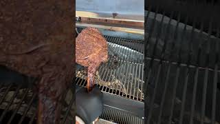 How to grill a tomahawk steak shorts [upl. by Shirlene]