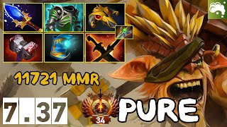 Snot Rocket Bristleback Carry  11721 MMR  Pure  737  Immortal Dota [upl. by Nawk]