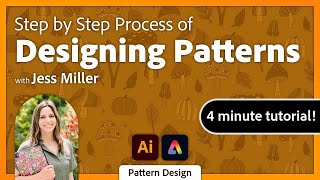 How to Design Seamless Patterns An Adobe Illustrator Tutorial with Jess Miller [upl. by Mayhs]