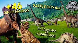 Carnívoros vs Herbívoros 46 DINOSSAUROS  Jurassic World Evolution  B Jurássica 24  PTBR [upl. by Nashoma]