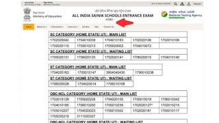 AISSEE Result 2024  Merit List Cut Off Marks  Sainik School Result Update [upl. by Attebasile]