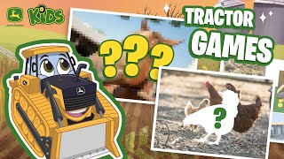 Tractor Games On The Farm Games For Kids  John Deere Kids [upl. by Inuat]