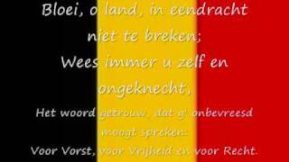 Belgisch volkslied  De Brabançonne lyrics [upl. by Zimmer]