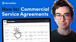 Tutorial How To Set Up amp Use Commercial HVAC Service Agreements In ServiceTitan Software [upl. by Ydroj608]