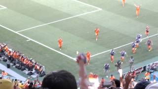 Huntelaar Penalty Netherlands v Mexico World Cup 2014 view from the stands [upl. by Finny759]