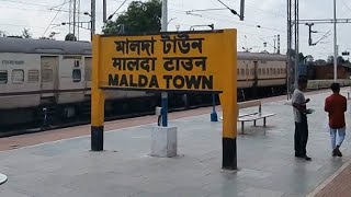 Malda Town railway station West Bengal Indian Railways Video in 4k ultra HD [upl. by Petra]