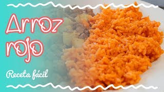 Receta fácil de ARROZ ROJO [upl. by Crist]