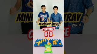 Mini Balls Tray Game Challenge challenge hbrosquad challangevideo hhbrothers pingponggame game [upl. by Treve]