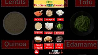 Protein Rich Foods VEG shorts food [upl. by Bonnell435]