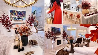 FALL DECORATE WITH ME 🍁  Fall Decorating Ideas  Fall Decor Ideas  Wayfair [upl. by Adaha810]