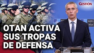 UCRANIA La OTAN activa sus TROPAS de defensa por primera vez en la HISTORIA para disuadir a Rusia [upl. by Aurore939]