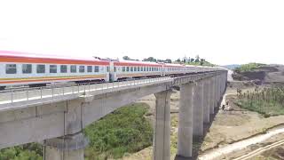 Stunning Aerial Views of Kenyas MombasaNairobi SGR  Scenic Train Journey [upl. by Fosque]