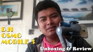 DJI Osmo Mobile 3 Combo Pack Tutorial in Nepali  Review [upl. by Nnylimaj]