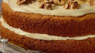 Carrot Cake Classic Version  Joyofbakingcom [upl. by Annaeirb]