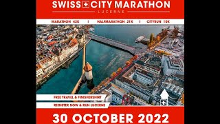 Swiss City Marathon 2022 Marathon and Halfmarathon 10k City Run Filming in Horw [upl. by Nytsyrk204]