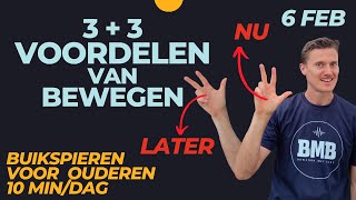 3 VOORDELEN op KORTE TERMIJN EN 3 VOORDELEN op LANGE TERMIJN van training buikspieren voor 60 [upl. by Ennovyhc442]