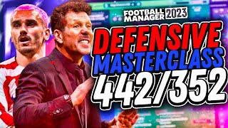 SIMEONES DEFENSIVE MASTERCLASS FM23 Tactics  Football Manager 2023 Tactics [upl. by Suoirrad]