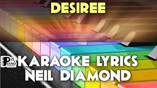 DESIREE NEIL DIAMOND KARAOKE LYRICS VERSION PSR S975 [upl. by Airetnahs814]