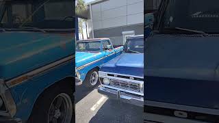 pick 1 1973 Ford F100 Explorer patina shop truck vs restored 1975 Ford F100 Ranger Dentside Fords [upl. by Aseefan]