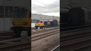 Polmadie Train Depot Glasgow with Caledonian Sleeper mk5s and Class 92s trainspotting sleeper [upl. by Ennirak943]