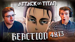 HES BACK Attack on Titan 4x13 Children of The Forest Reaction [upl. by Durstin]