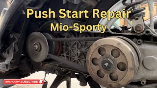 Push Start Repair  Bendix Drive Repair Kit  MIO SPORTY Tutorial [upl. by Andria]