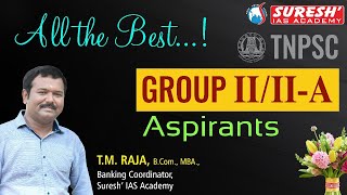 TNPSC  GROUPIIIIA  All The Best  Suresh IAS Academy [upl. by Kellie449]