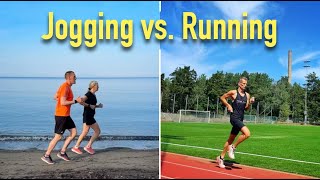 The difference between jogging and running [upl. by Elletse103]