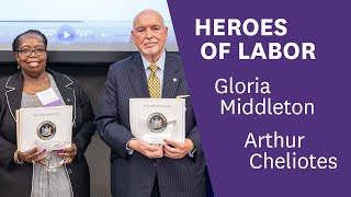 EmblemHealth  Heroes of Labor Honorees Gloria Middleton amp Arthur Cheliotes [upl. by Odraude]