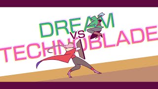 Dream vs Technoblade Animation [upl. by Tamara316]