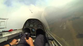 Duo Discus glider low cloud soaring [upl. by Vivyan365]