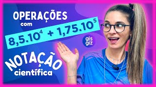 NOTAÇÃO CIENTÍFICA  OPERAÇÕES COM NÚMEROS EM NOTAÇÃO CIENTÍFICA  matemática 9 ano [upl. by Negris94]