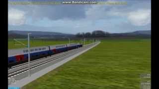 OpenBVE HD EXCLUSIVE SNCF TGV Duplex Double Set On LGV Route at 320 kmh or 200 mph [upl. by Remled462]