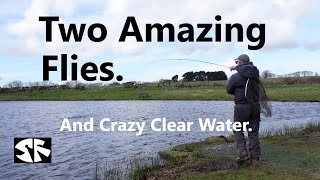 Stillwater Trout Fly Fishing Two Great Flies for Spring On Hayscastle Fishery UK [upl. by Spatola]