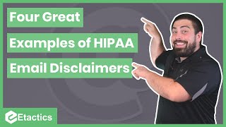 4 Great Examples of HIPAA Email Disclaimers [upl. by Gilford888]