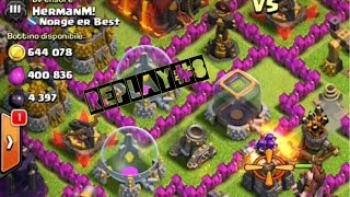 Clash of clans replay8 incredibile bottino in lega Master  Soft Focus [upl. by Nilad159]