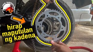 Replace Chain and Sprocket Set of Yamaha XSR 155 When to change chain and Sprocket of Motorcycle [upl. by Bushore148]