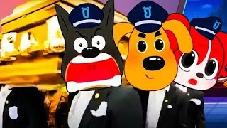 SHERIFF LABRADOR VS COFFIN DANCE SONG MEME COVER 3 [upl. by Vachil]