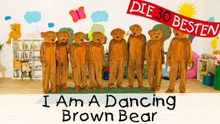 🇬🇧 I Am A Dancing Brown Bear Ich bin ein dicker Tanzbär  Sing dance and move  Songs for kids 🧸 [upl. by Opportuna]