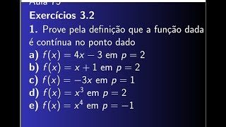 Cálculo diferencial e Integral Exercícios 32 Aula 75 [upl. by Cryan968]