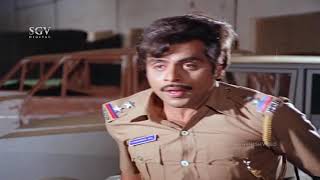 Inspector Ambarish Adventurously Catches Tiger Prabhakar  Chakravyuha Kannada Movie Scene [upl. by Addie]