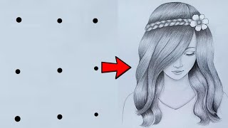 How to draw a girl with cap  Girl drawing easy step by step  Beautiful girl drawing for beginners [upl. by Wang]