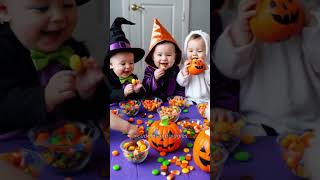 Cute babies halloween party halloween2024 shorts [upl. by Perpetua309]