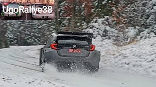 Tests Rallye Monte Carlo WRC 2024 Lefebvre Toyota Yaris Rally2 [upl. by Jephthah]