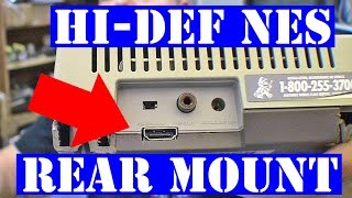 HiDef NES  top loader HDMI port rear mount solution [upl. by Nyletac21]