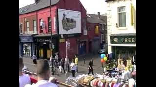 A TOUR OF BELFAST FALLS ROAD FROM OPEN BUS [upl. by Chelsae]