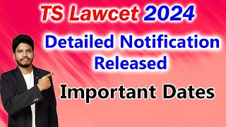 TS Lawcet 2024 Notification OUT [upl. by Initof]